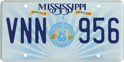 MS license plate VNN956