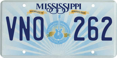 MS license plate VNO262