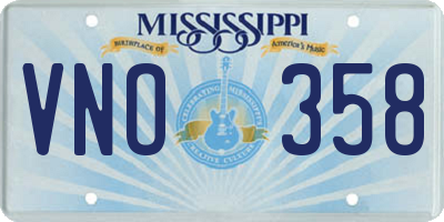 MS license plate VNO358