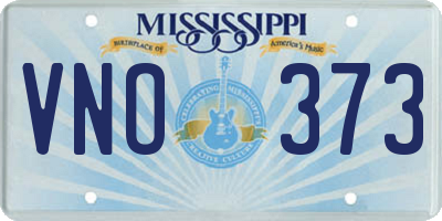 MS license plate VNO373