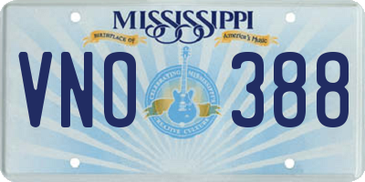 MS license plate VNO388