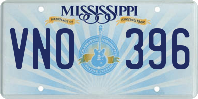 MS license plate VNO396
