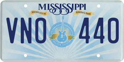 MS license plate VNO440