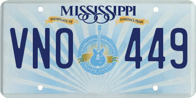 MS license plate VNO449