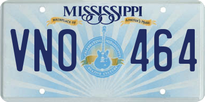 MS license plate VNO464