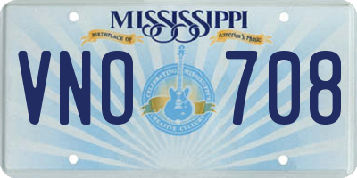 MS license plate VNO708