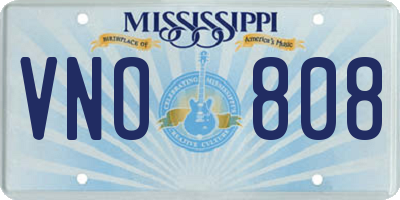 MS license plate VNO808