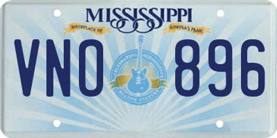 MS license plate VNO896