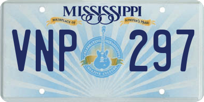 MS license plate VNP297