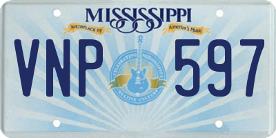 MS license plate VNP597