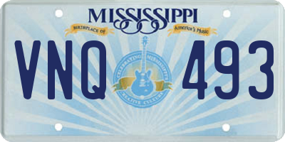 MS license plate VNQ493