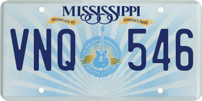 MS license plate VNQ546