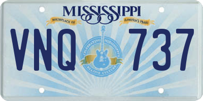 MS license plate VNQ737