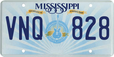 MS license plate VNQ828