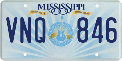 MS license plate VNQ846