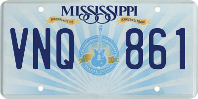 MS license plate VNQ861