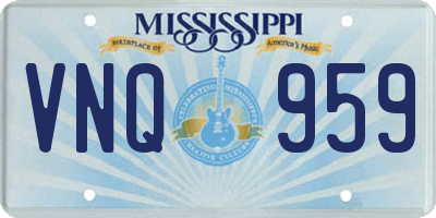 MS license plate VNQ959