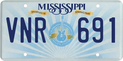 MS license plate VNR691