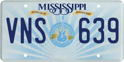 MS license plate VNS639