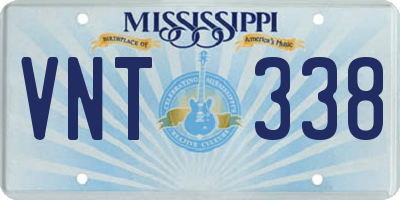 MS license plate VNT338