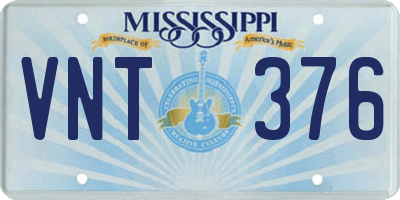 MS license plate VNT376