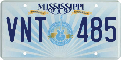 MS license plate VNT485