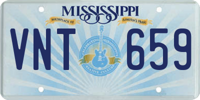 MS license plate VNT659