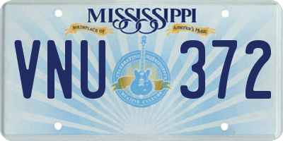 MS license plate VNU372