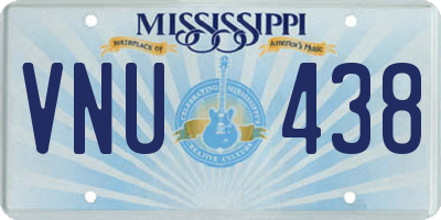 MS license plate VNU438