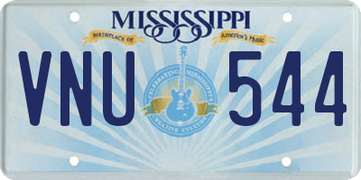 MS license plate VNU544