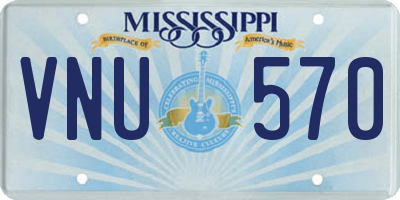 MS license plate VNU570