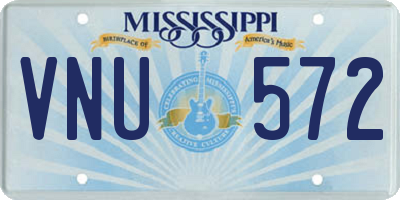 MS license plate VNU572