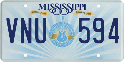 MS license plate VNU594