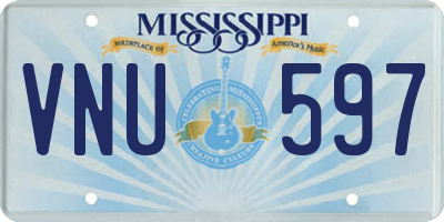 MS license plate VNU597