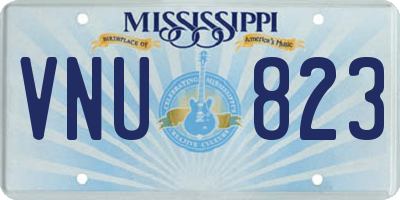 MS license plate VNU823
