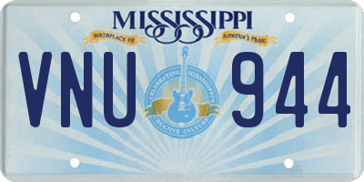 MS license plate VNU944