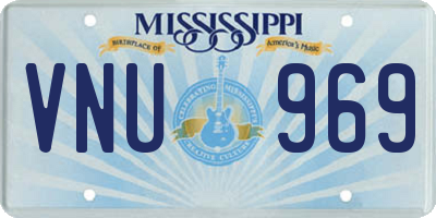 MS license plate VNU969