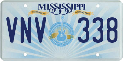 MS license plate VNV338