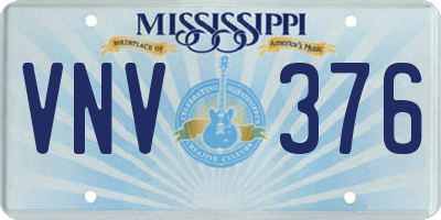 MS license plate VNV376