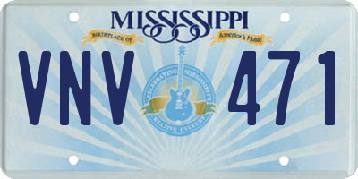 MS license plate VNV471