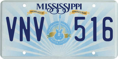 MS license plate VNV516