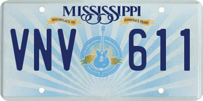 MS license plate VNV611