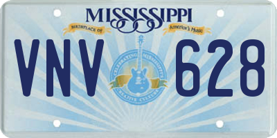MS license plate VNV628