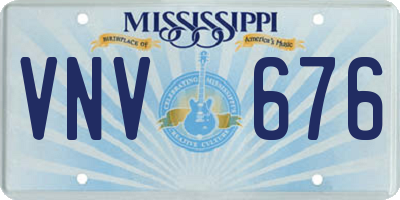 MS license plate VNV676
