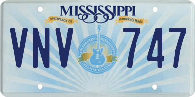 MS license plate VNV747