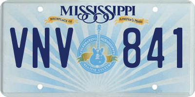 MS license plate VNV841