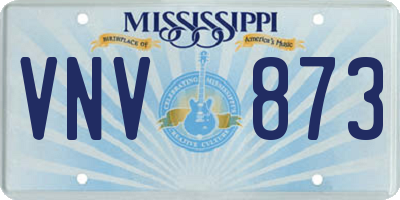 MS license plate VNV873