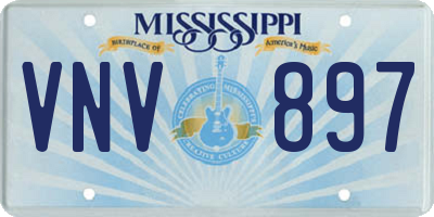 MS license plate VNV897
