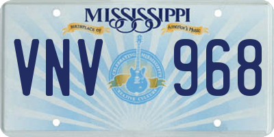 MS license plate VNV968