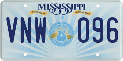 MS license plate VNW096